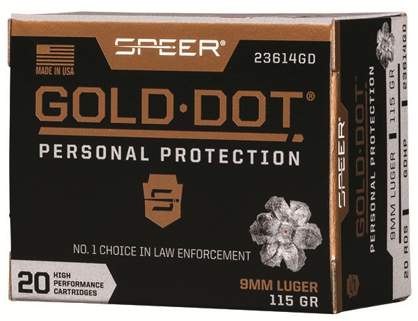 SPEER 23614GD 9MM 115GDHP 20 - Browning Black Friday Blowout